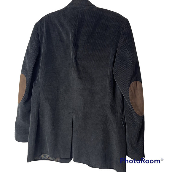 VTG Lauren Ralph Lauren Men's Corduroy Two Buttons Blazer Chocolate Brown 40L - Picture 2 of 11